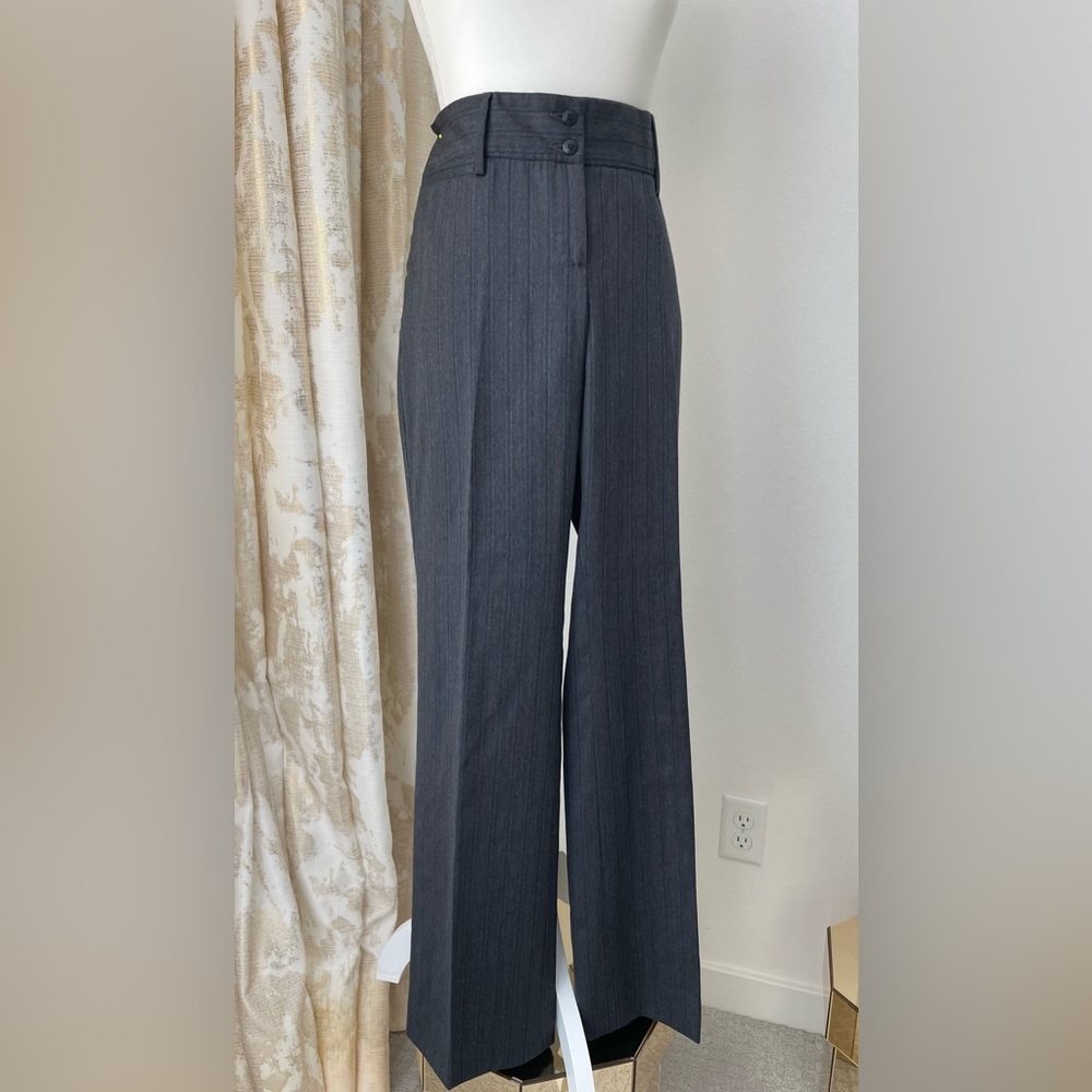 Dolce And Gabbana Grey/Blue Pinstripe Pant, Size 46, Excellent